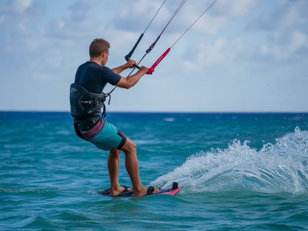 Kitesurf par vent fort : adapter sa taille d’aile et sa technique en toute sécurité pour garder le contrôle